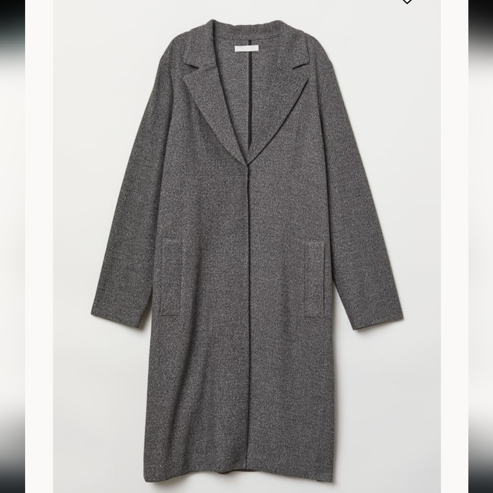 H&M straight cut coat